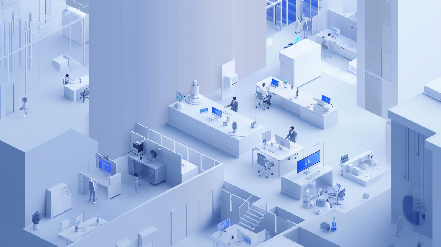 Un grupo de desarrolladores de software desarrollando apllicaciones web dentro de una empresa desarrolladora de software en méxico